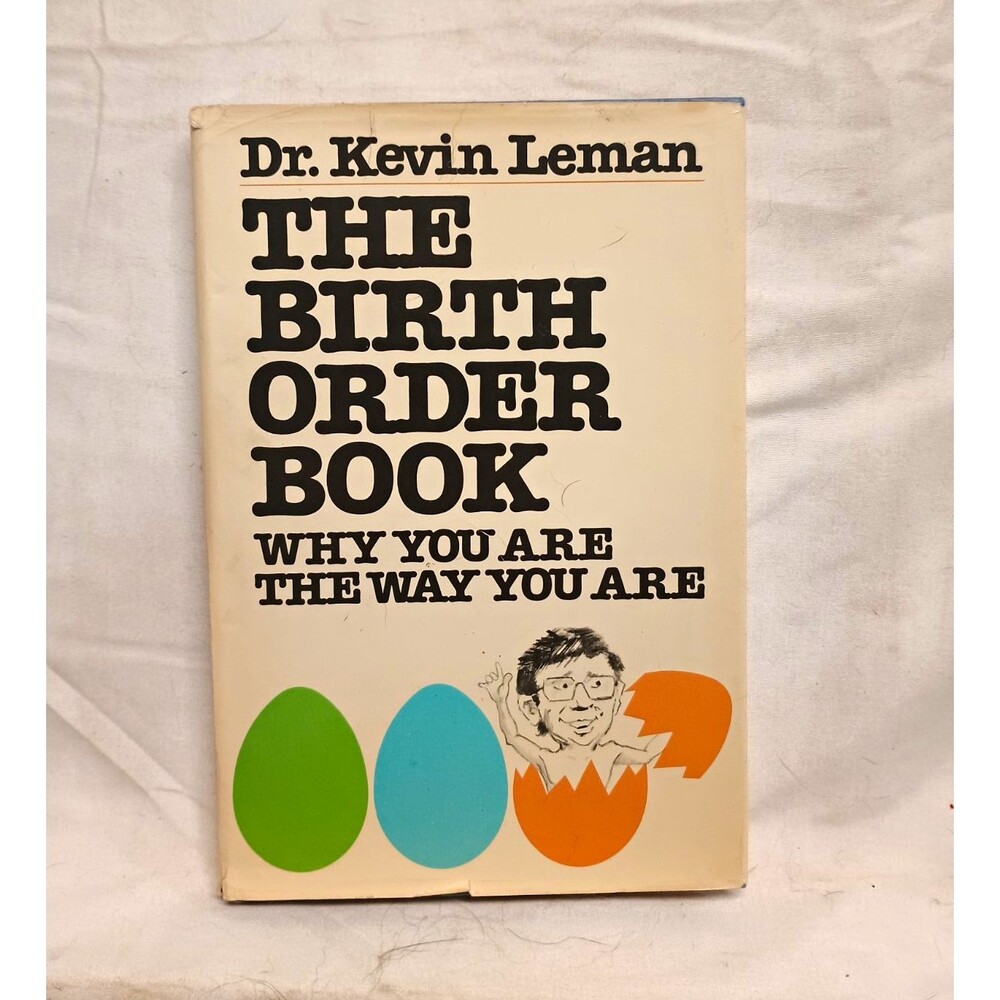 Vintage 1985 The Birth Order Book Kevin Leman Hardcover w/Dust Jacket